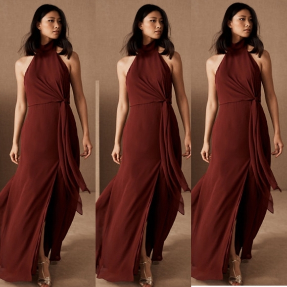 Jenny Yoo Elliya Mock Neck Dress - Picture 5 of 16